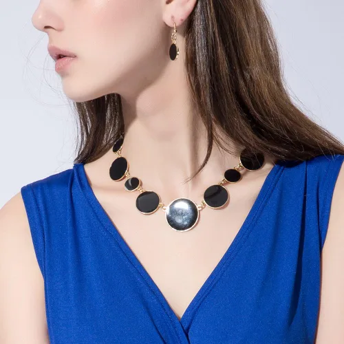 Vista 9 de DL DiLiCa Conjunto de collar y pendientes para mujer con colgante para niña