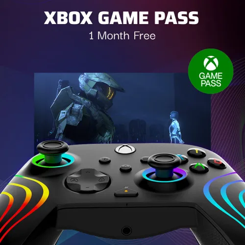 Vista 6 de PDP Afterglow Wave LED Controller for Xbox Series XS Xbox One Windows 1011