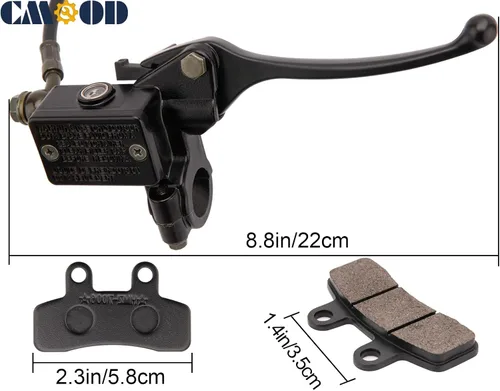 Vista 2 de CMOOD - Montaje de pinza de cilindro maestro para freno de disco delantero 50 cc. 70 cc. 90 cc. 110 cc. 125 cc. para ATV chino SSR Dirt Bike Pit Bike