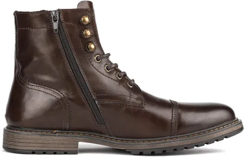 Vista 3 de Bruno Marc Botas de motocicleta para hombre, botas de vestir Oxford
