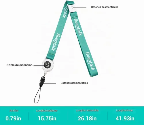 Vista 2 de Accesorios para traductor de idiomas T1, incluye 1 cordón