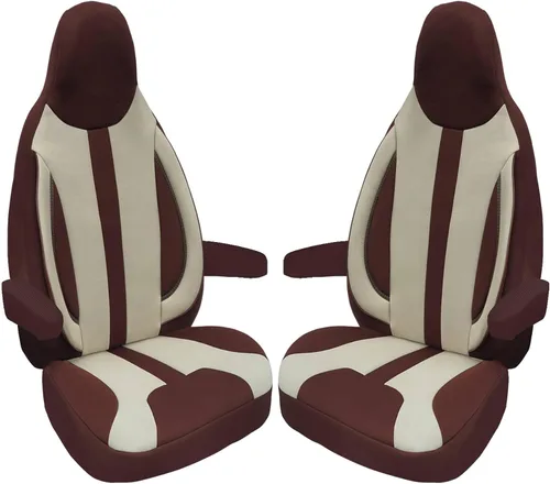 Vista 17 de Bremer SITZBEZÜGE Motorhome Seat Covers Ford Transit Custom Vanestro Atlantic Titanium WPL401 WPL401 - Black/Grey