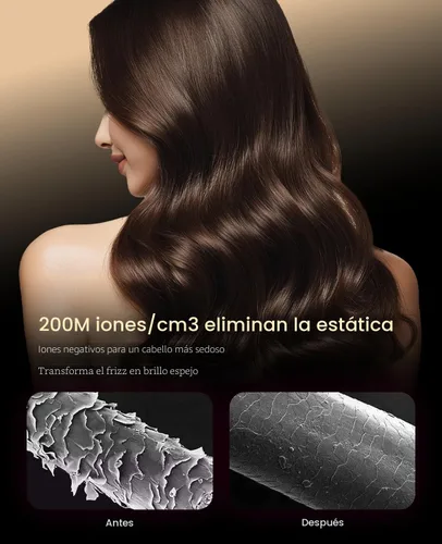 Vista 4 de Secador de pelo, secador de pelo CONFU con difusor, secador de pelo profesional 21000PRM, secador de pelo iónico negativo portátil ligero de secado