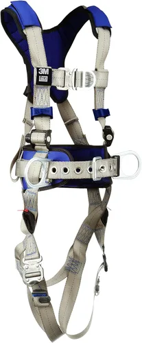 Vista 3 de 3M DBI-SALA ExoFit X100 Comfort Construction - Arnés de seguridad para escalada/posicionamiento, protección contra caídas con cinturón corporal