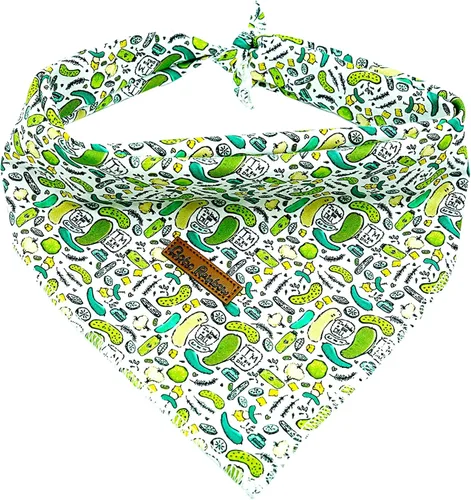 Vista 19 de Pañuelo para perro, pañuelo para mascotas con estampado de tiburón, pañuelo para mascotas, 1 unidad, lavable, de algodón, cuadrado, bufandas