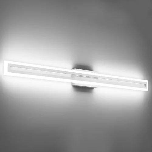 Vista 35 de SOLFART Luces de tocador de baño sobre espejo 14W 60 cm Luz de baño moderna negra 6000K ND