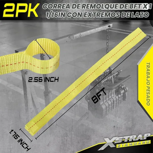 Vista 5 de XSTRAP STANDARD 2PK 1-3/4 pulgadas x 8 pies Eslinga de elevación de correas