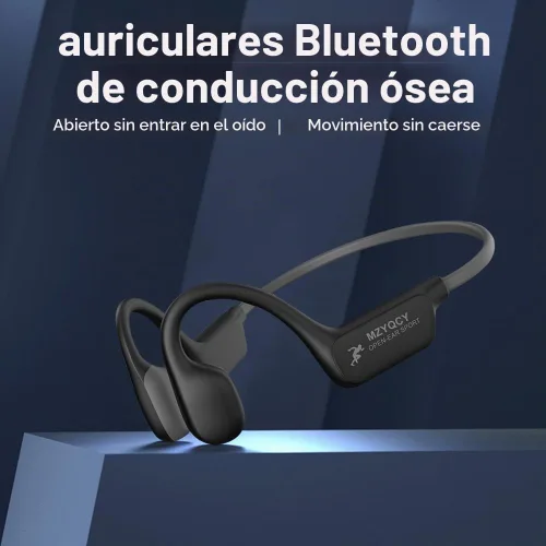 Vista 3 de Auriculares de Conducción Ósea, Auriculares de Oído Abierto Inalámbricos Bluetooth 5.4 con Micrófono, Auriculares IPX6 Impermeables para Deportes
