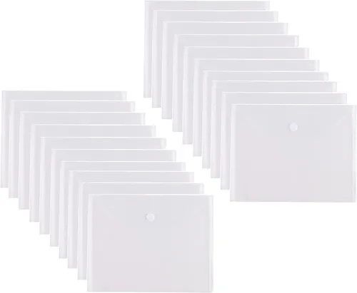Vista 7 de Sobres grandes de plástico para archivadores de documentos, paquete