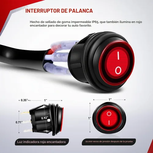 Vista 3 de Nilight Kit de arnés de cableado de barra de luz LED de cobre, 1 cable de 12 AWG resistente 12 V, interruptor de encendido y apagado, fusible