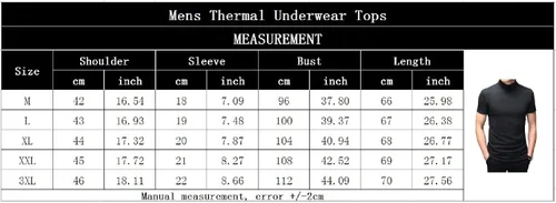 Vista 3 de Rela Bota Camisetas de moda para hombre, ropa interior térmica, camisetas de media manga corta de cuello alto, ajuste delgado, básicas