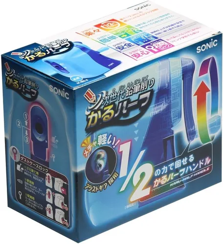 Vista 3 de sk-802-b Sacapuntas mitad Manual Mowing Sonic Azul (Japón Importación)