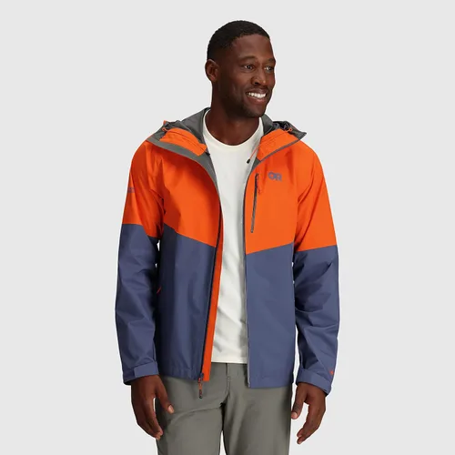 Vista 5 de Outdoor Research Chaqueta Foray II para hombre - Impermeable y resistente al viento con capucha