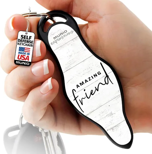 Vista 10 de MUNIO Self Defense Keychain - Personal Safety Tool for Men, Women & Kids Siempre mi madre