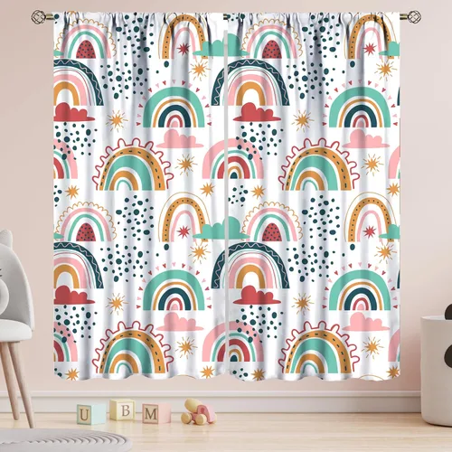 Vista 41 de Cortinas espaciales para ventana gamer con controlador de juego neón y diseño de planeta, cortinas decorativas para dormitorio, sala de juegos, sala