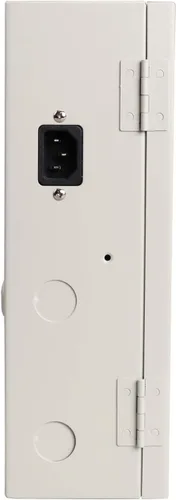 Vista 4 de 9 canales 9 vías 12V 5Amp DC gabinete de metal en caja regulada unidad de fuente de alimentación con enlace de batería de respaldo para alarmas