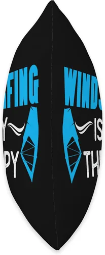 Vista 2 de Windsurfer Windsurfing Windsurf Kitesurfing Motifs Joke Surfer Saying Surfing Windsurfing Throw Pillow, 16x16, Multicolor