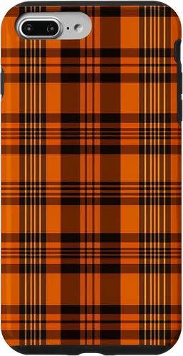 Vista 11 de iPhone 13 Pro Fall Plaid Halloween Naranja y Negro Acción de Gracias Otoño Case