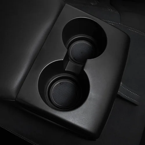 Vista 3 de Portavasos Insertos de bolsillo de puerta para Toyota Tundra 2014-2021 Negro (Black Trim)
