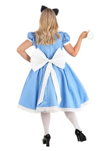 Vista 4 de Disfraz para mujer de Alice Elite Multicolor