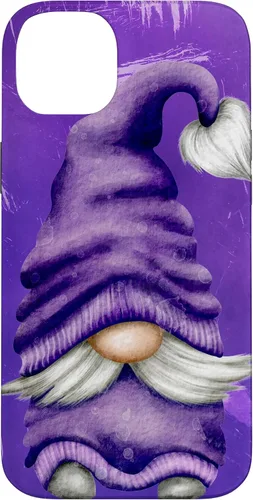 Vista 15 de Cute Gnome Graphic for Gardener and Spring and Summer Purple Case for iPhone 17