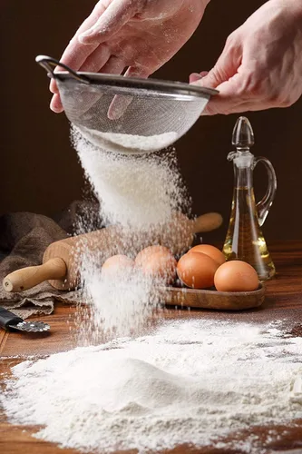 Vista 6 de Juego de 2 coladores de malla de acero inoxidable para cocina, colador redondo de malla fina de 5.5 pulgadas y colador cónico de malla fina de 3.4