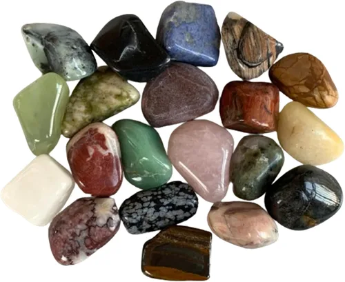 Vista 67 de GAF TREASURES Piedras pulidas de piedra de sangre africana de 1/2 libra, piedra preciosa de sangre africana pulida, cristales curativos de piedra