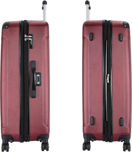 Vista 9 de DUKAP Intely - Maleta rígida con puerto USB integrado y báscula de peso digital, maleta de viaje con cerradura de combinación TSA y mango ergonómico