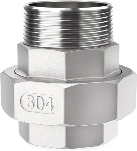 Vista 9 de ChillWaves Montaje de tubería de acero inoxidable 304, unión, adaptador de rosca hembra NPT de 2 "(1 PACK)