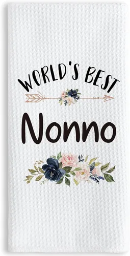 Vista 9 de TNUW Best Grandma - Toallas de cocina de 16 x 24 pulgadas, la mejor flor de Abuela del mundo, suave y absorbente, toalla de cocina, toallas de mano