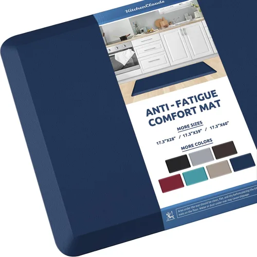 Vista 54 de KitchenClouds Alfombra de Cocina Acolchada Anti Fatiga 17.3"x28" Impermeable, Antideslizante, Alfombras de Pie y Comodidad para Escritorio/Piso