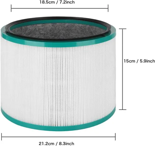 Vista 3 de Para Dyson Pure Hot & Cool Link purificador de aire HP03 HP02 HP01 HP00 DP01 Hepa filtro