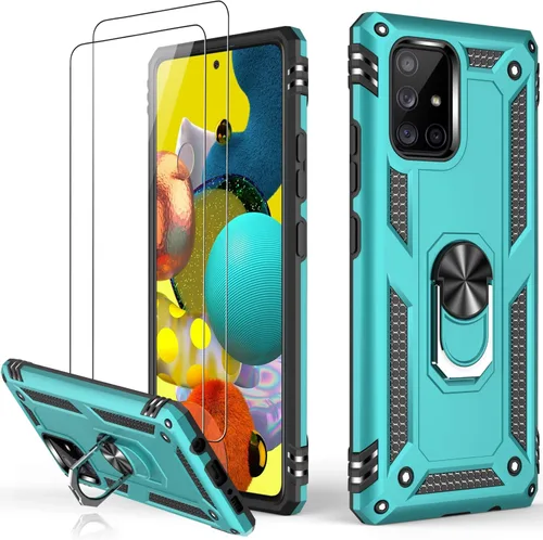Vista 27 de LUMARKE Funda para Galaxy A51 4G con Protector de Pantalla, Pasa Prueba de Caída de 16 pies de Grado Militar, Cubierta Protectora para Teléfono