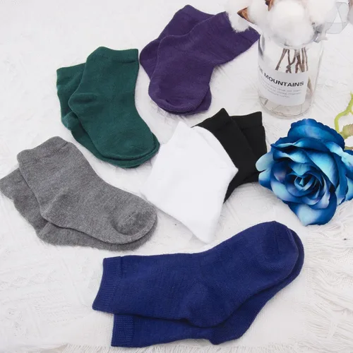 Vista 5 de Duufin 18 pares de calcetines de algodón de corte medio para niños