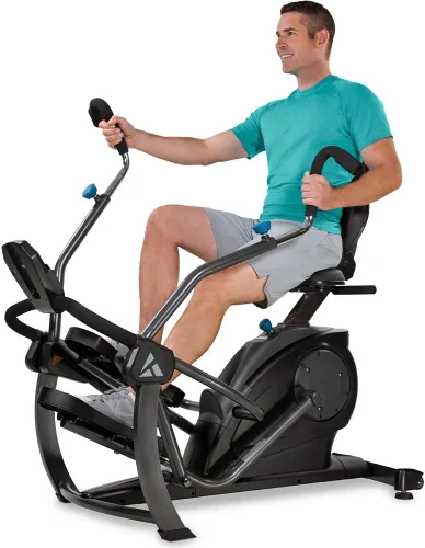 Vista 7 de Teeter FreeStep Recumbent Cross Trainer Stepper, Zero-Impact Exercise Bike Alternative w/Patented Physical Therapy Stride, Up to 350lb, Free App