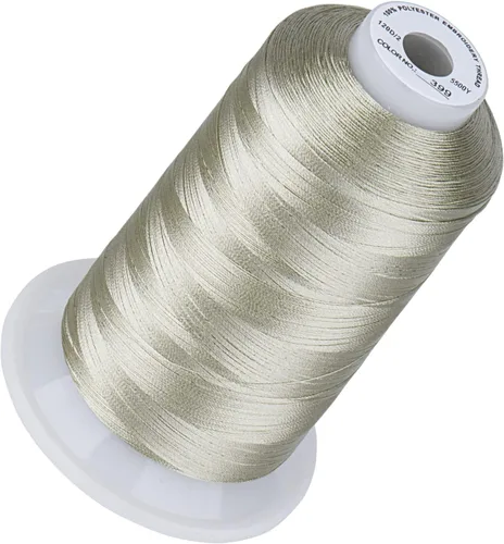 Vista 126 de Simthread 5500 yardas de hilo de bordar, 5000M de alto rendimiento 40WT 100% hilo de poliéster – 170+ colores vívidos, clasificado de alta velocidad