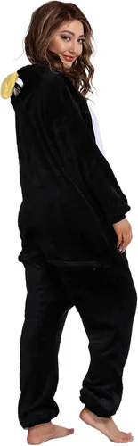 Vista 9 de Afoxsos Adult Penguin Onesies Sleepwear Unisex Animal Pajamas Cosplay Costume