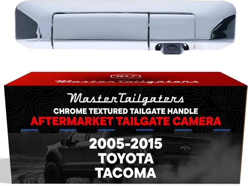 Vista 10 de Master Tailgaters Manija de Compuerta Trasera de Metal Negro con Cámara de Respaldo de Repuesto para Toyota Tundra (2000-2006) IP68 Resistente al