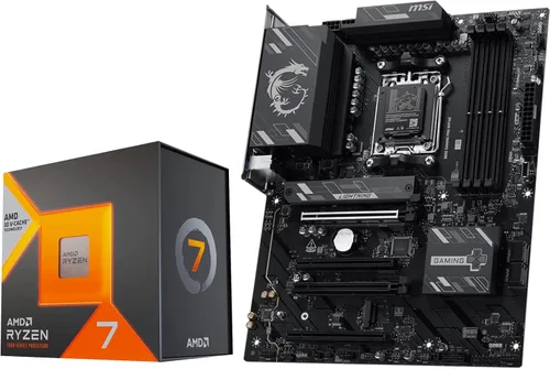 Vista 11 de Micro Center Procesador AMD 7600X con placa base WiFi MSI B850 Gaming PRO AMD Ryzen 5 7600X + MSI B850 GAMING PRO WIFI6E