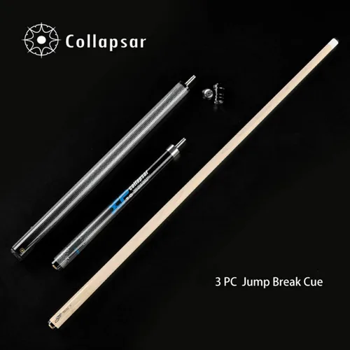 Vista 4 de XP Jump Break Cue - Palos de piscina de 58 pulgadas, 3 piezas, eje de arce de liberación rápida, 19.5 20 onzas Azul