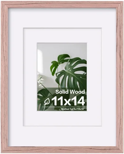 Vista 209 de Egofine - Portarretratos de 4 x 6 pulgadas, de madera maciza con plexiglás, para fotos de 3.5 x 5 con paspartú o de 4 x 6 sin paspartú, para colocar