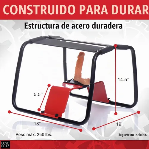 Vista 3 de LoveBotz Bangin Bench Extreme taburete para sexo 1 unidad