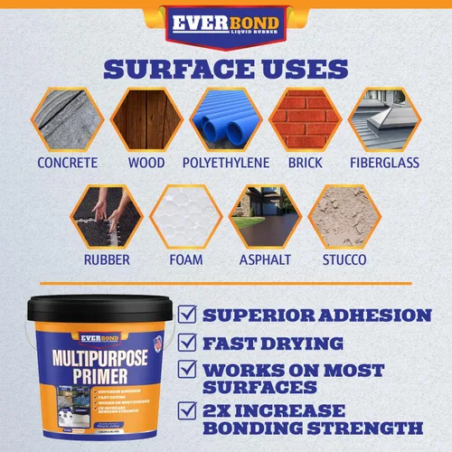 Vista 4 de Imprimación Multiusos - Impregnador para Recubrimientos de Techo - Uso en Goma EPDM, Madera, Fibra de Vidrio, Concreto y Superficies Metálicas
