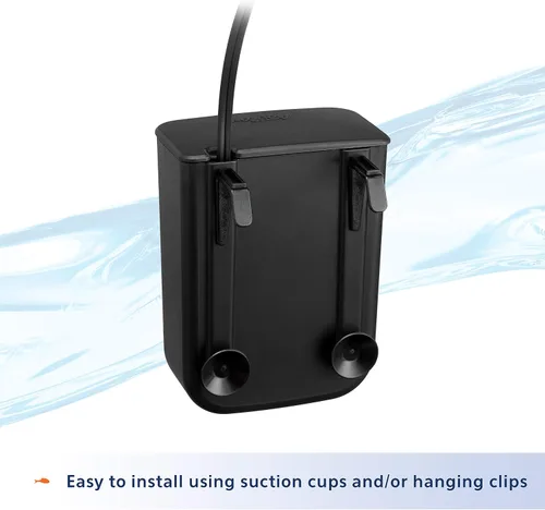Vista 13 de Aqueon QuietFlow 10 E - Filtro interno para peceras de acuario, pequeño, para tanques de peces de hasta 10 galones