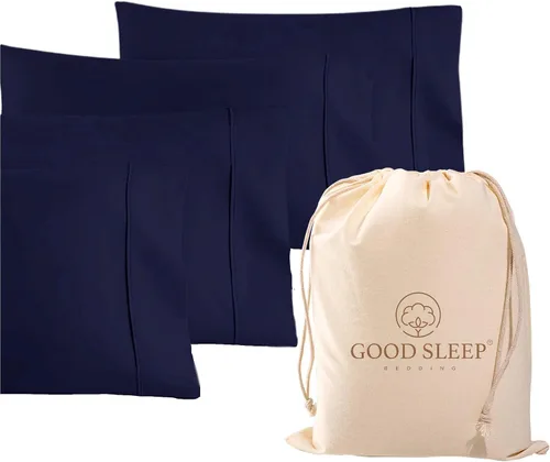 Vista 17 de Juego de 2 fundas de almohada Queen estándar, 100% algodón egipcio, ideales para el cuidado del cabello y la piel, fundas de almohada de tejido