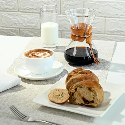 Vista 7 de Cafetera para verter sobre el gotero de café con filtro de acero inoxidable Café para verter sobre 13.5 onzas, cafetera de goteo, jarra de alta