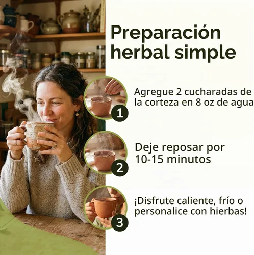 Vista 5 de Evergreen Herbs Hierba Cuachalalate (Amphipetyglum Adstringens) – Bolsa resellable de pie para garantizar la frescura. Hierba 8 onzas