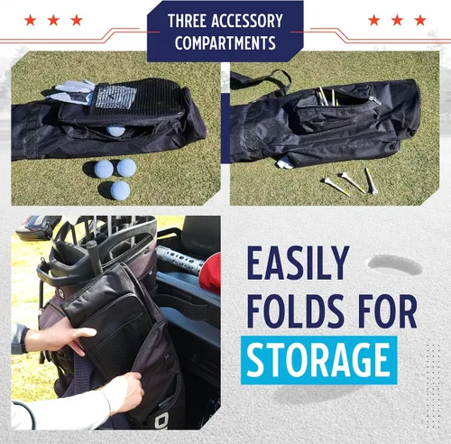 Vista 2 de Murray Sporting Goods Bolsa de golf para el domingo Bolsa de golf negra ligera de viaje con correa acolchada para el hombro para práctica de campo