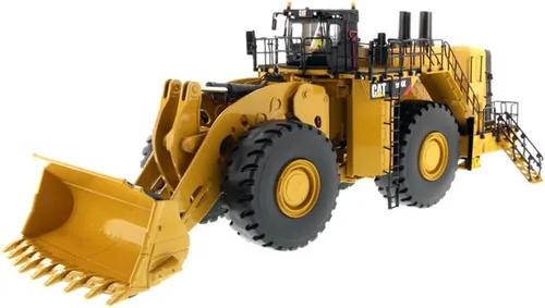 Vista 2 de Diecast Masters Cargador de ruedas Caterpillar 994K Escala 1:50 - Versión Rock Bucket en Amarillo Core Classics Series Cat Trucks & Construction