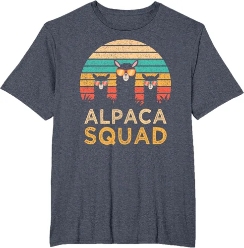 Vista 74 de Divertidas gafas de sol de escuadrón de alpaca Cool Alpacas Vintage Gift T-Shirt, Negro, S